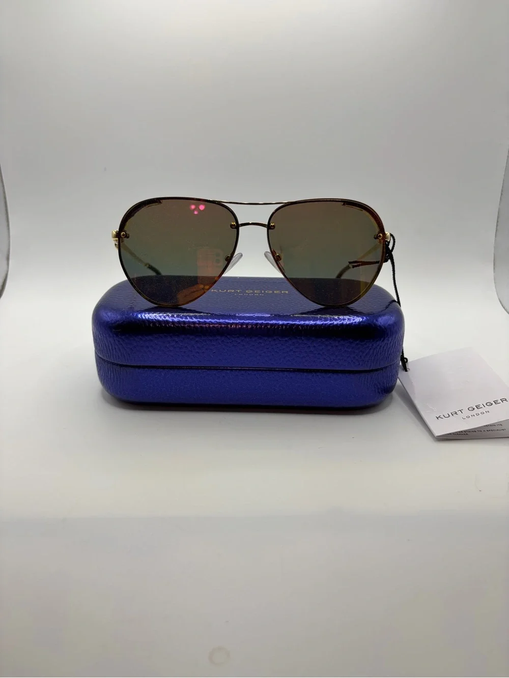 Kurt Geiger  Aviator Sunglasses with Jewels